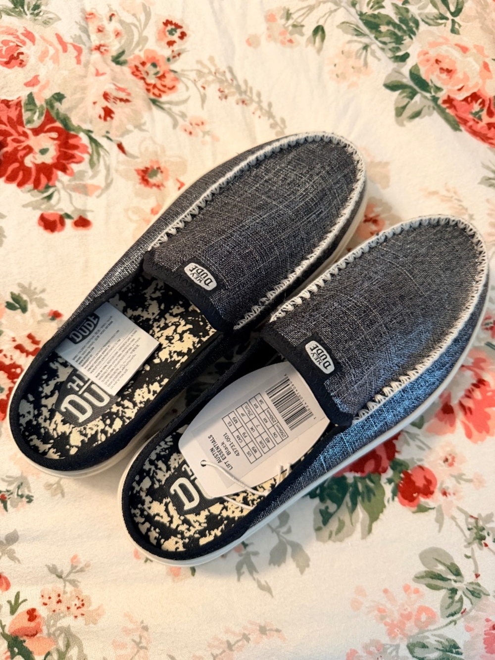 Women's Grey Metallic Slip-On Loafer Shoes